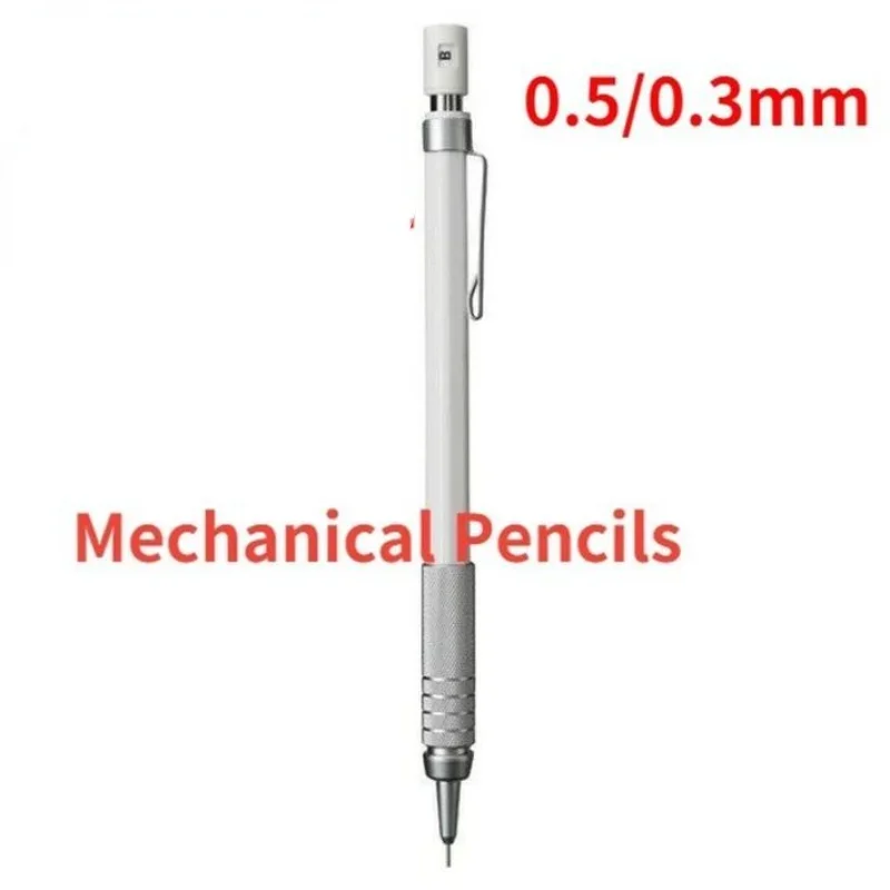 

Metal Mechanical Pencil 0.5/0.3mm Refills Japan MUJIs Style Metal Mechanical Pencil Drawing Automatic 2B HB Stable Writing