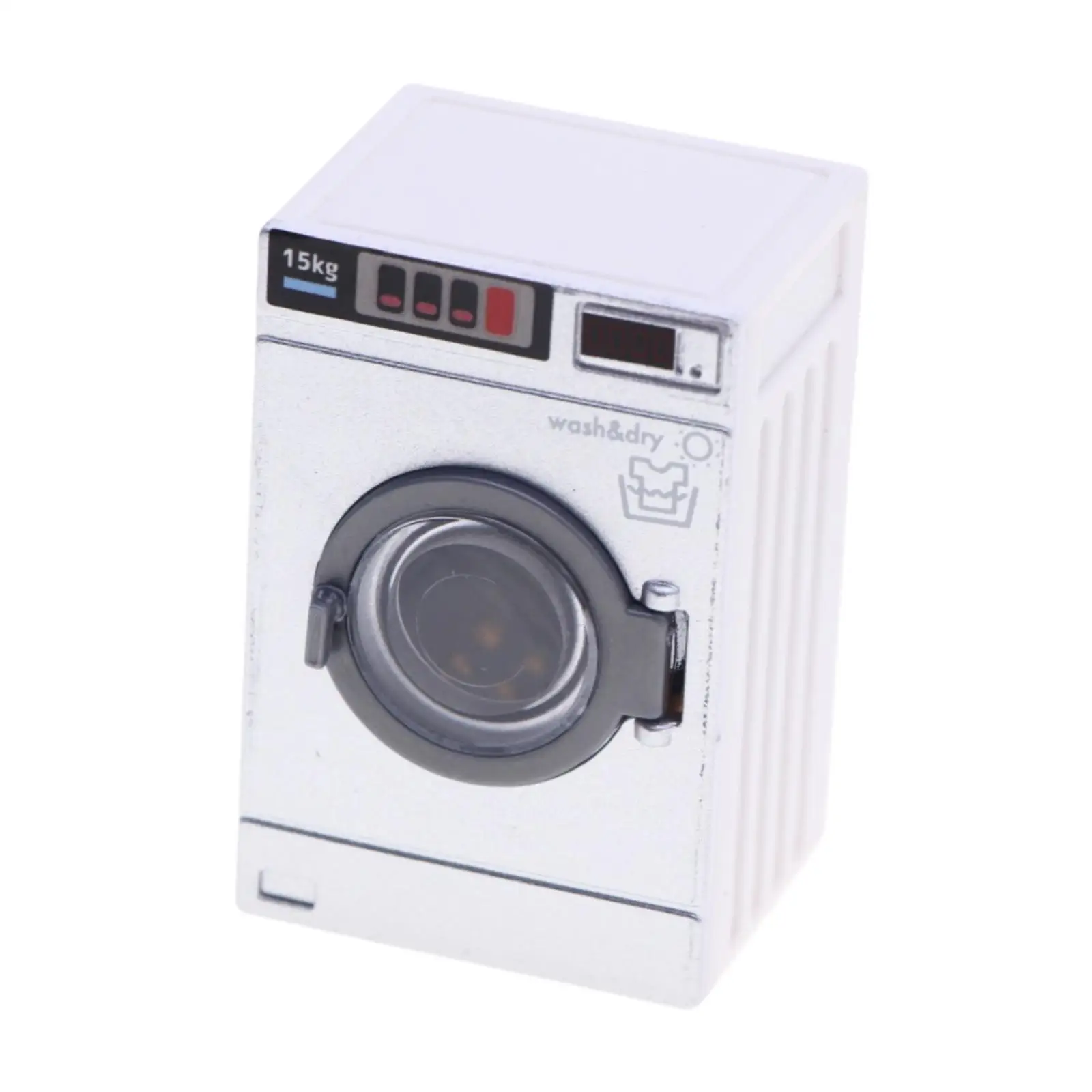 

Miniature Dollhouse Washing Machine 1/12 Decoration Model Accessories Miniature Laundry Room Scene Props Simulation Washer