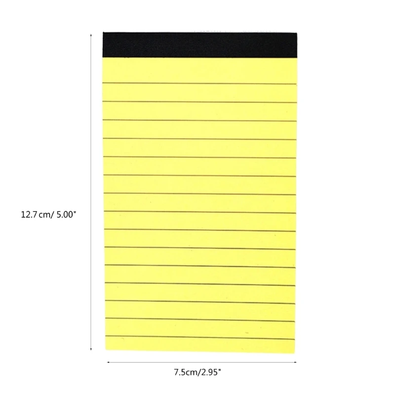 Маленький блокнот, черная и линованная бумага для ежедневного планирования, 30 листов/блокнот