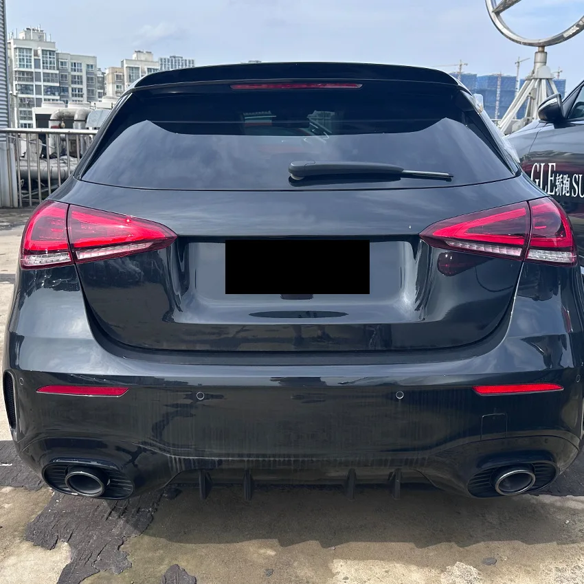 For Mercedes Benz A Class W177 A180 A200 A220 A35 AMG Hatchback 2018-2023 Rear Roof Trunk Spoiler Wing Tail Wing Bodykits Tuning