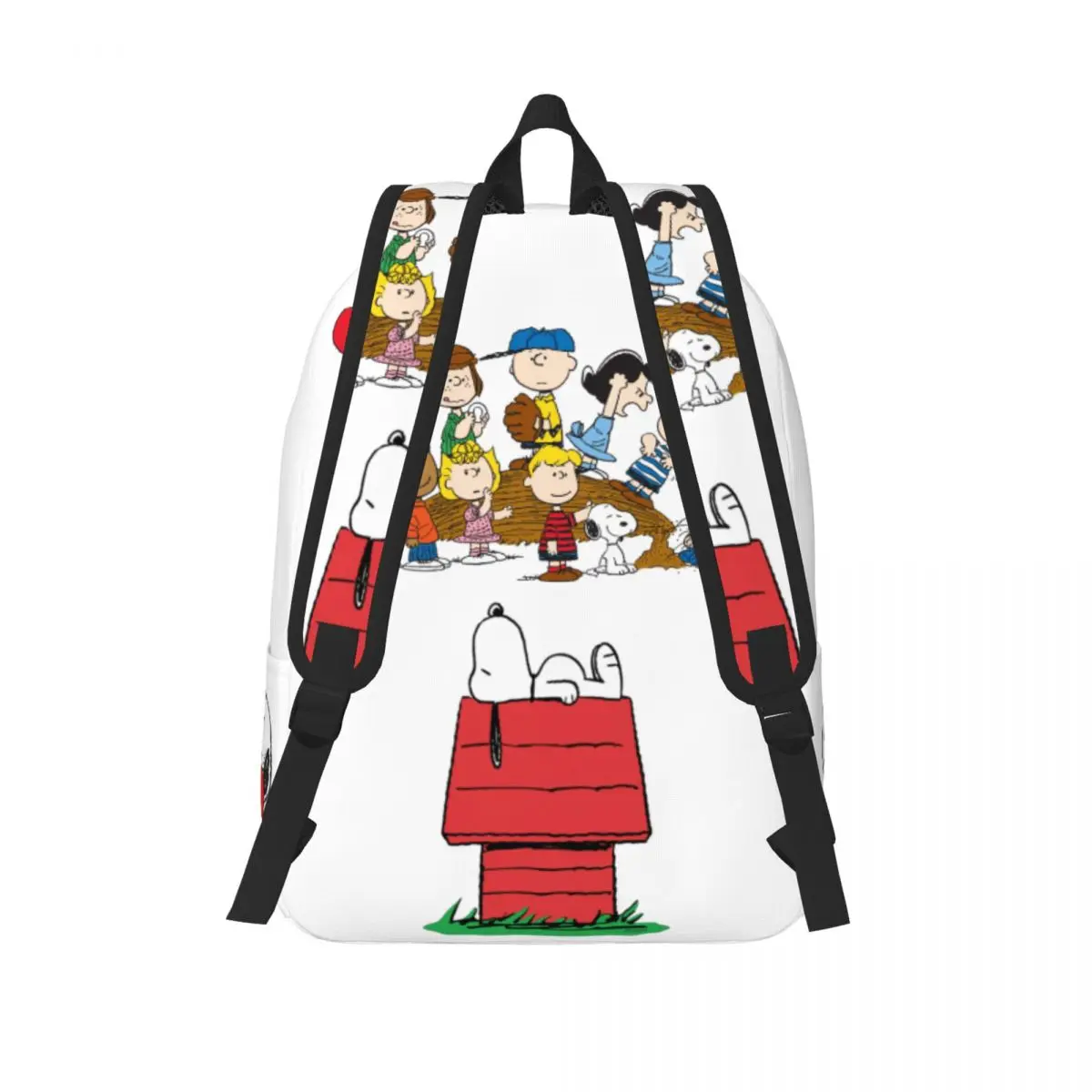 Niedliche lustige Cartoon Snoopy Merch Rucksäcke für Schüler Schult asche Jungen Mädchen Erdnüsse Comic Merch Druck Tages rucksack Reisetasche