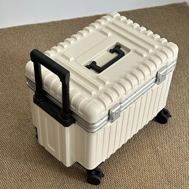 Durable Waterproof Painting Tool Box with Wheels Anti Theft Art Supply Trolley Large Capacity Paint Storage Case for Artists