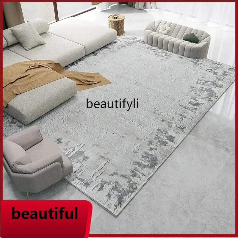 

F132 Carpet living room light luxury high-end coffee table mat bedroom bedside blanket, dirt-resistant thickened blanket