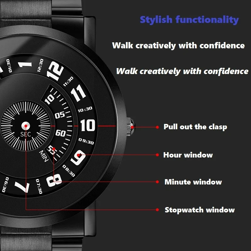 New Men\'s Watches Waterproof High-end Business Sense of Technology Man Watch Top Class Business Sports Wrist Watch Student Gifts