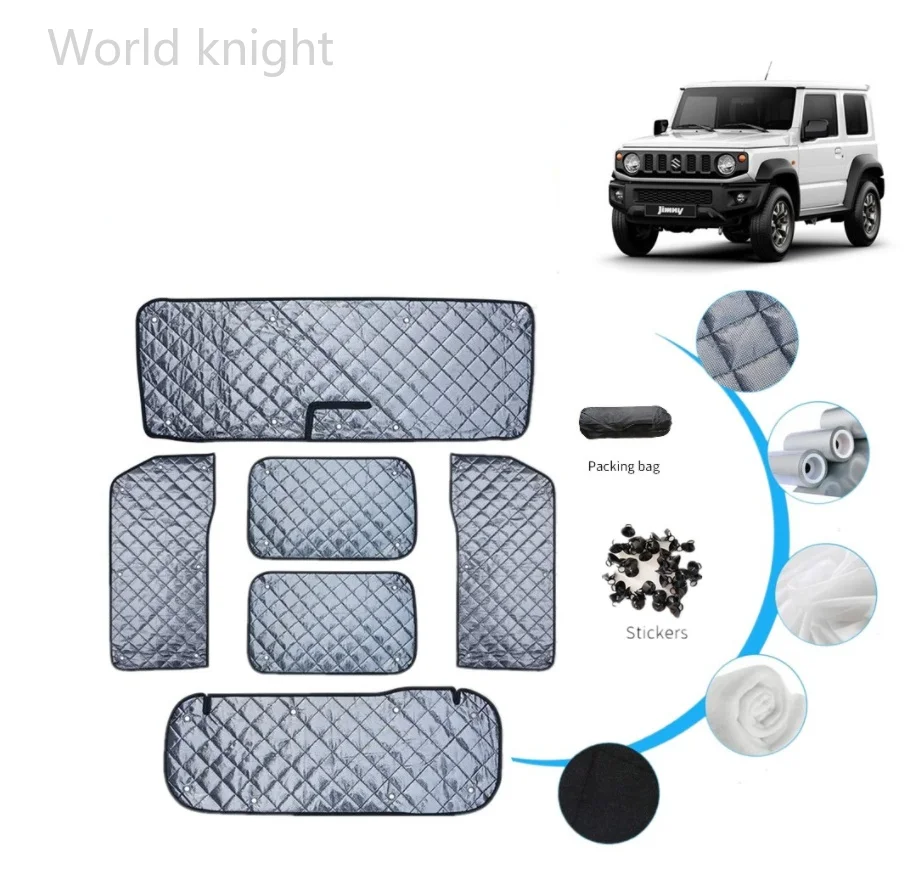 Sunshade Car Sunshade Shade For Jimny JB64W JB74W 6 PCS