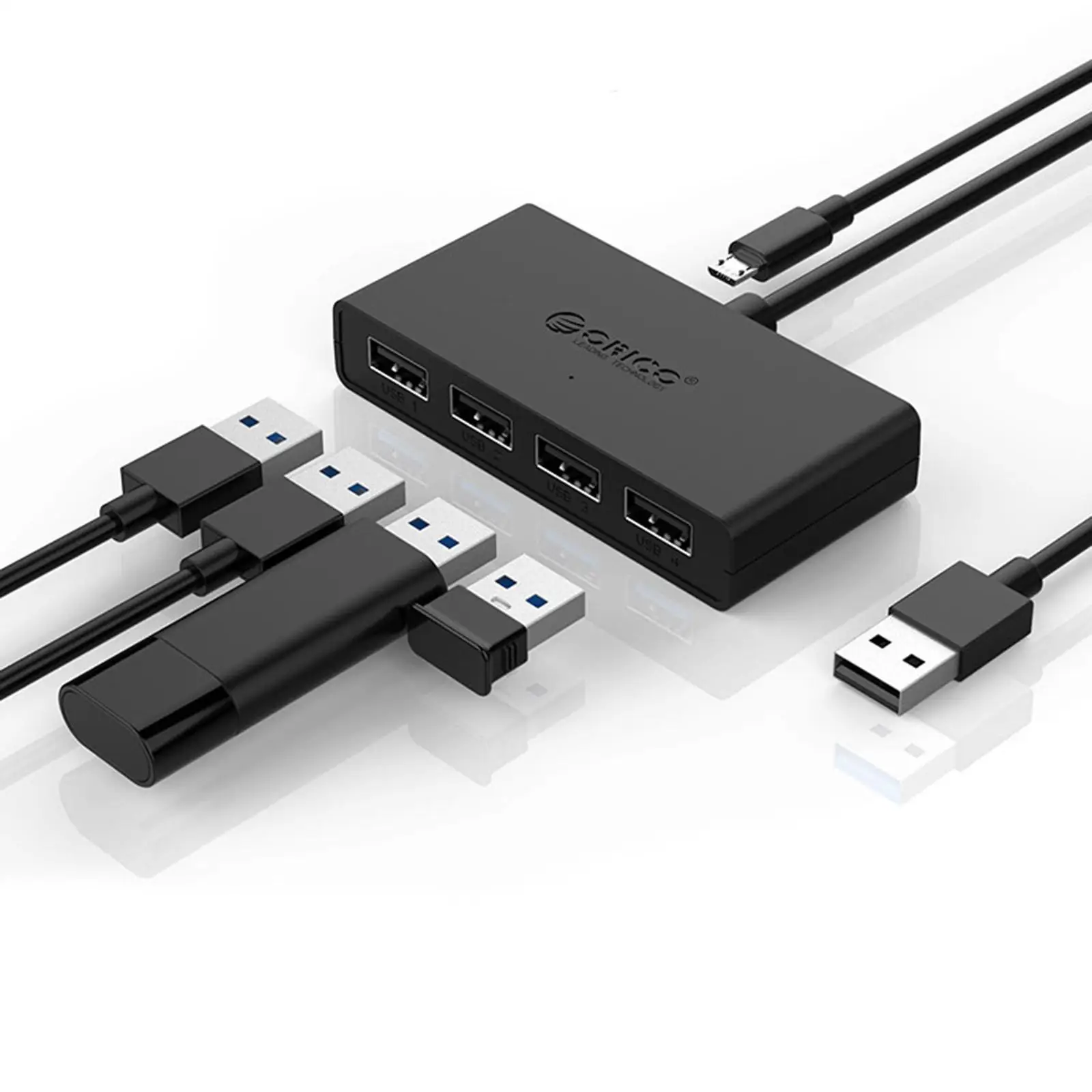 USB HUB 4 Port USB3.0 Desktop HUB Adapter USB Splitter for Desktop/PC