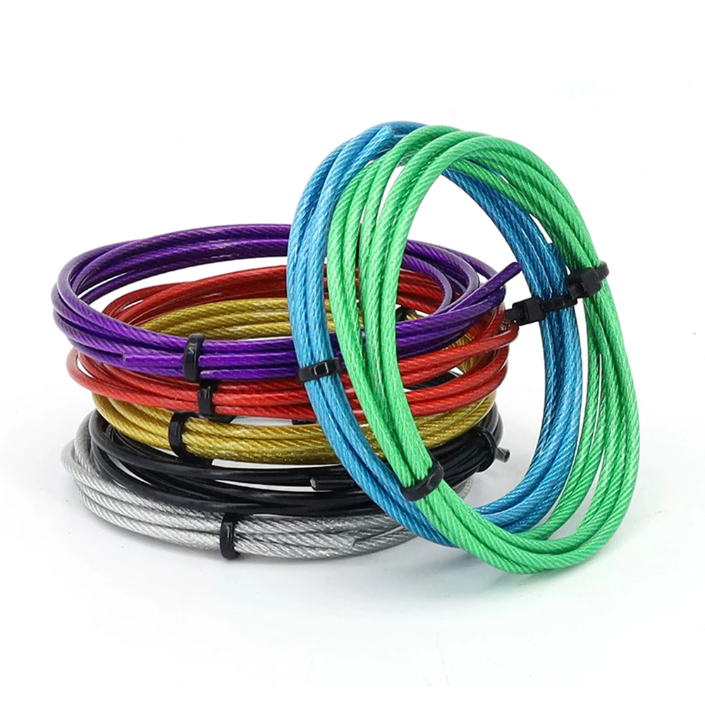 5 M-10 M 304 Roestvrij Staal PVC Gecoate Kabel Diameter 1/2/3/4/5/6mm Groen/Rood/Zwart/Geel/Blauw/Transparant Staaldraad