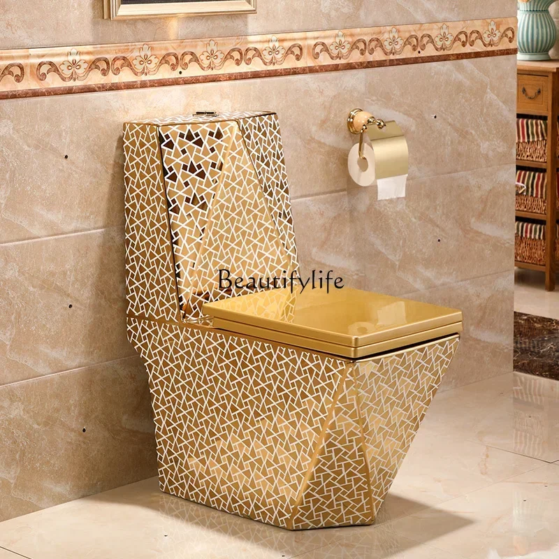 56*European household golden toilet toilet