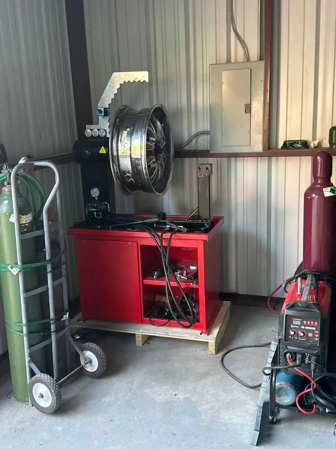 آلة استقامة الحواف عالية الجودة آلة إصلاح عجلة إصلاح حافة السيارة وعجلة الدراجة النارية #5