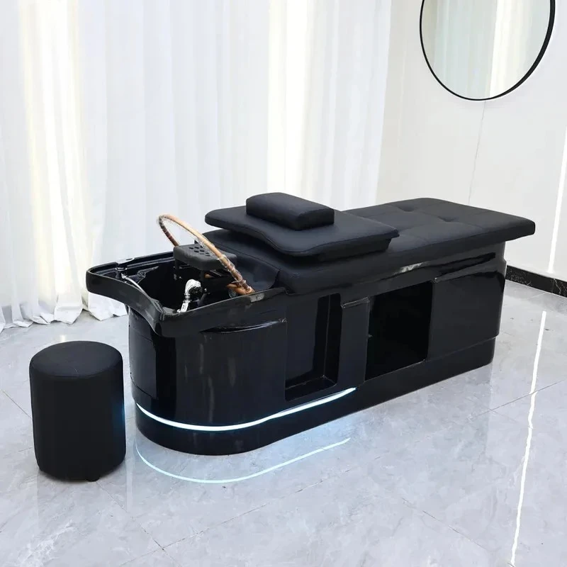 Japanese Head Spa Bed with Water Circulation Fumigation Salon Hair Washing Massage Bed