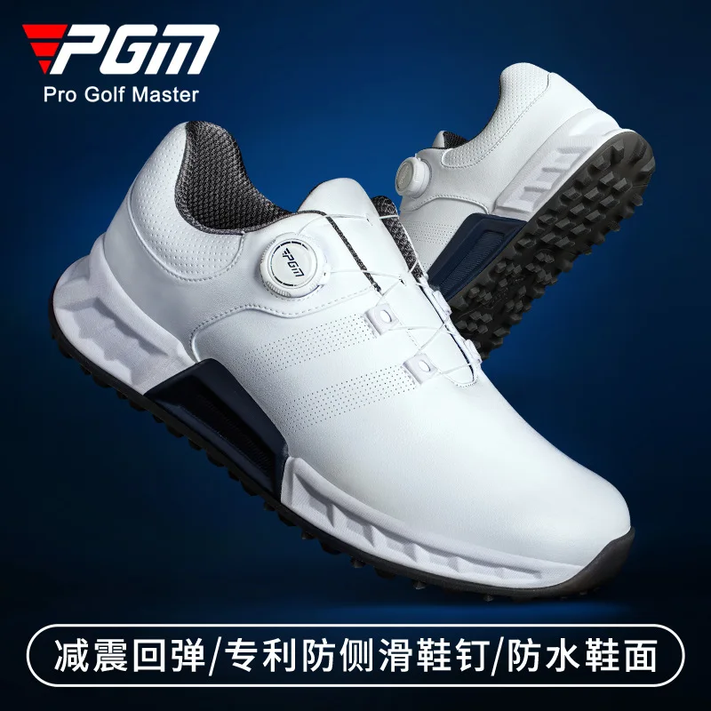 

PGM Men's Golf Shoes Low Top Knob Lace Waterproof Comfortable Sports Shoes for Autumn