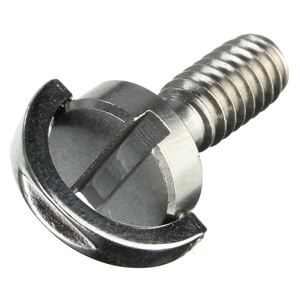 ABYC ยาว 1/4 "D-Ring สกรูสแตนเลสสําหรับกล้องขาตั้งกล้อง QUICK RELEASE PLATE Silver
