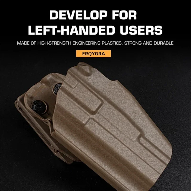 ERQYGRA Tactical Universal Holster STANDARD Left Hand Molle Pouch Waistband Beltclip Glock 17 Waist Accessories Hunting Magazine