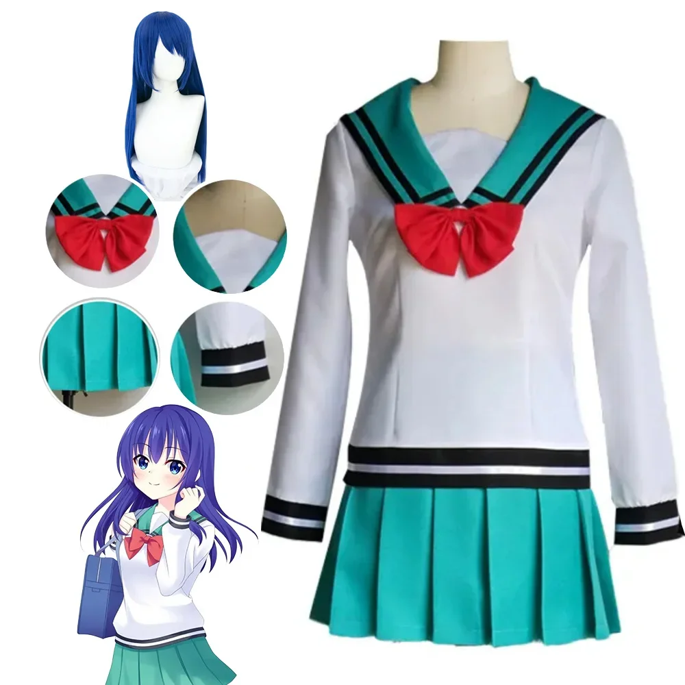 

Anime Saiki Kusuo The Disastrous Life K.-Nan Cosplay Teruhashi Kokomi Cosplay School Uniform Wig Halloween Custome for Womenen