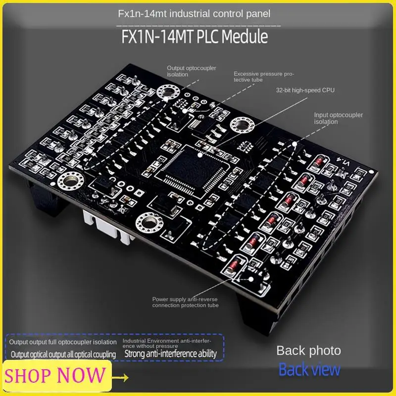 

Especial FX1N-14MT ПЛК Промышленная плата управления Модуль ПЛК Аналоговый вход/выход с релейным модулем задержки направляющей