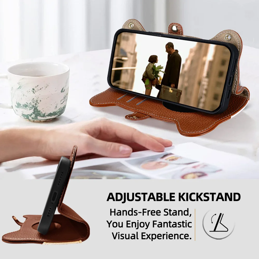 Leder-Handyhülle für Google Pixel 10 9 8A 8 9A 7 7A 6 5 5a 4 10A Pro Brieftaschen-Hülle Flip-Cover mit Kartenfächern Handy-Zubehör – Detail 11