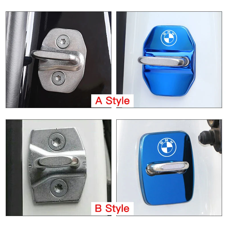 Car Antirust Door Lock Logo Cover For BMW X1 X2 X3 X5 X4 X7 G30 G20 G32 G11 G12 F40 F30 F20 F10 F34 F07 G15 G16 E70 Accessories