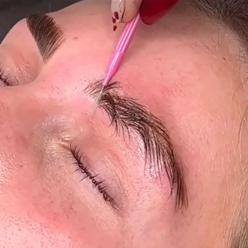 10/50PS Tragbare Mini Augenbraue Pinsel Einweg Wimpern Stirn Lifting Pinsel Applikatoren Lash Verlängerung Kamm Schönheit Make-Up-Tools – Detail 4
