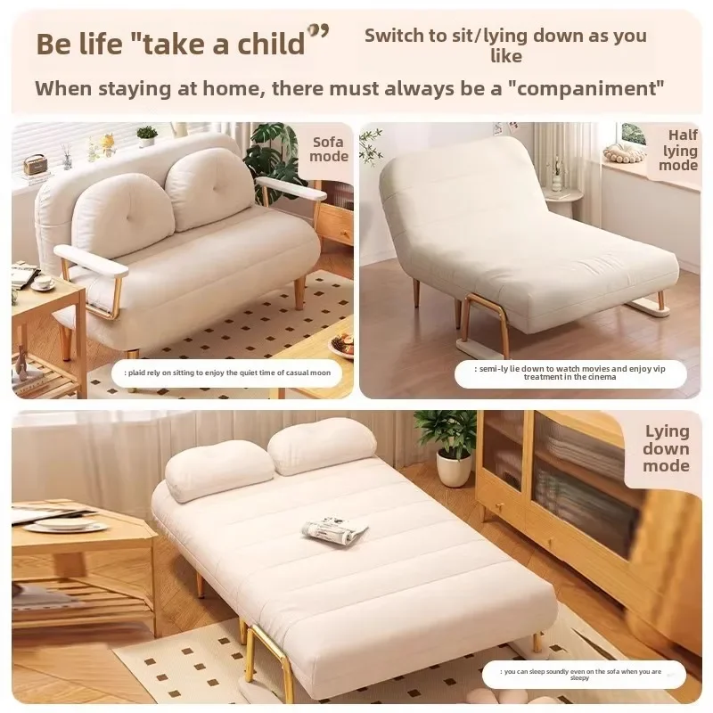 折りたたみソファベッド一体型両用2024年新型小型アパートリビングルーム省スペースシングル多機能レット
