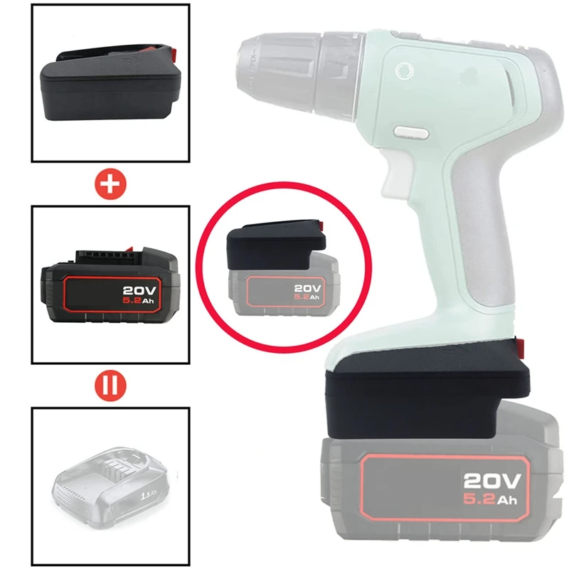 อะแดปเตอร์แบตเตอรี่สําหรับการแปลงแบตเตอรี่ Devon 18V สําหรับตัวแปลงแบตเตอรี่ลิเธียม PBA 18V สําหรับเครื่องมือ CH Green