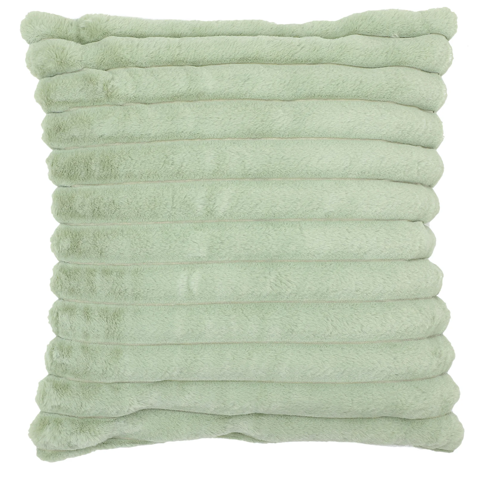 

Square Cushion Cover Soft Faux Rabbit Hair Throw Pillow Case Simple Sofa Cushion Cover Decorative Pillowcase for Living Room