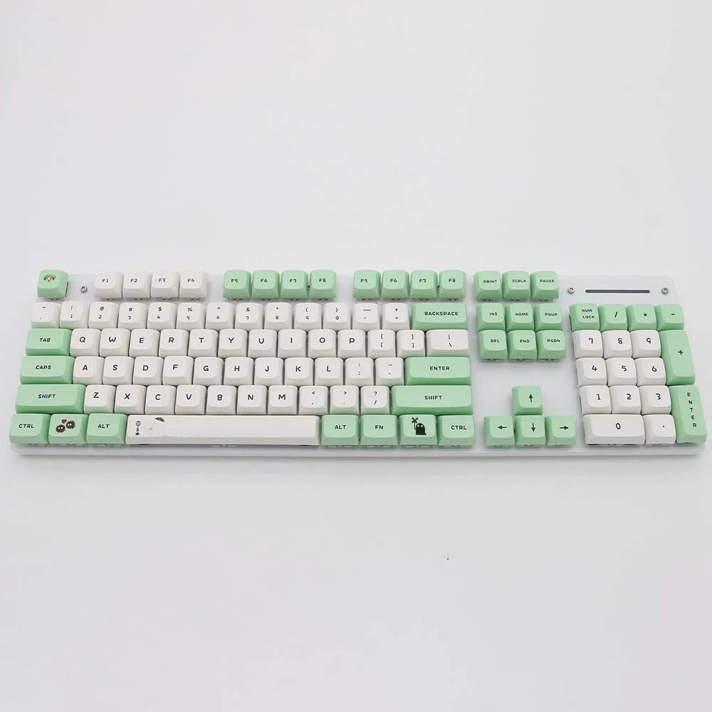 135 Keys Cute Cat Anime Game Keycaps PBT Dye XDA Profile DIY  Keycap for Cherry MX Switch IKBC Custom Mechanical Keyboard Caps