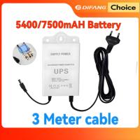 DIFANG 5400mAh UPS Battery Power Adapter DC12V For CCTV Security Camera Router Waterproof Power Adapter Battery Backup Outdoor