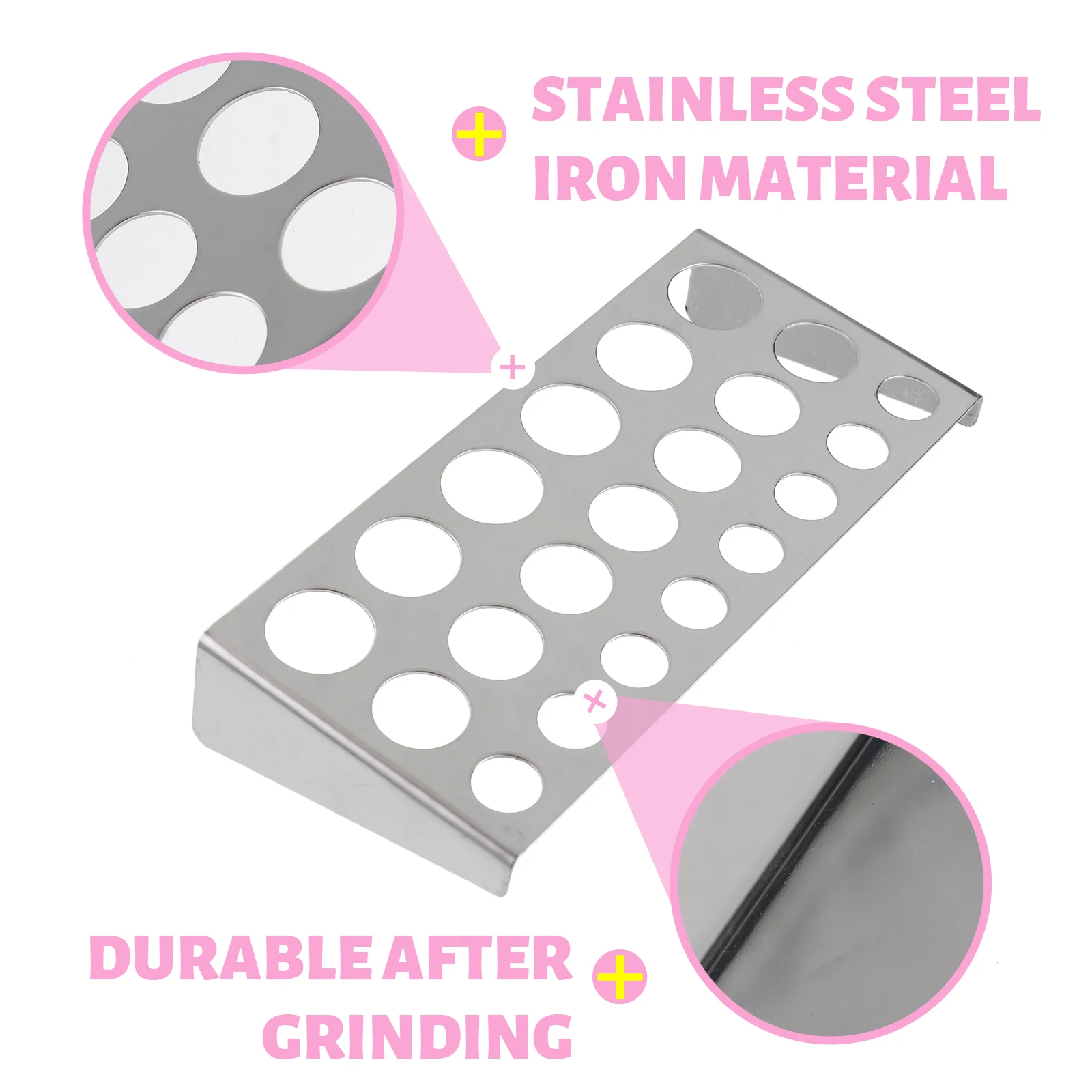 

2pcs Stainless Steel Ink Cup Holder Pigment Tray Tattoo Color Rack Stand For Salon Home Use Durable Iron Metal Color Cup Stand