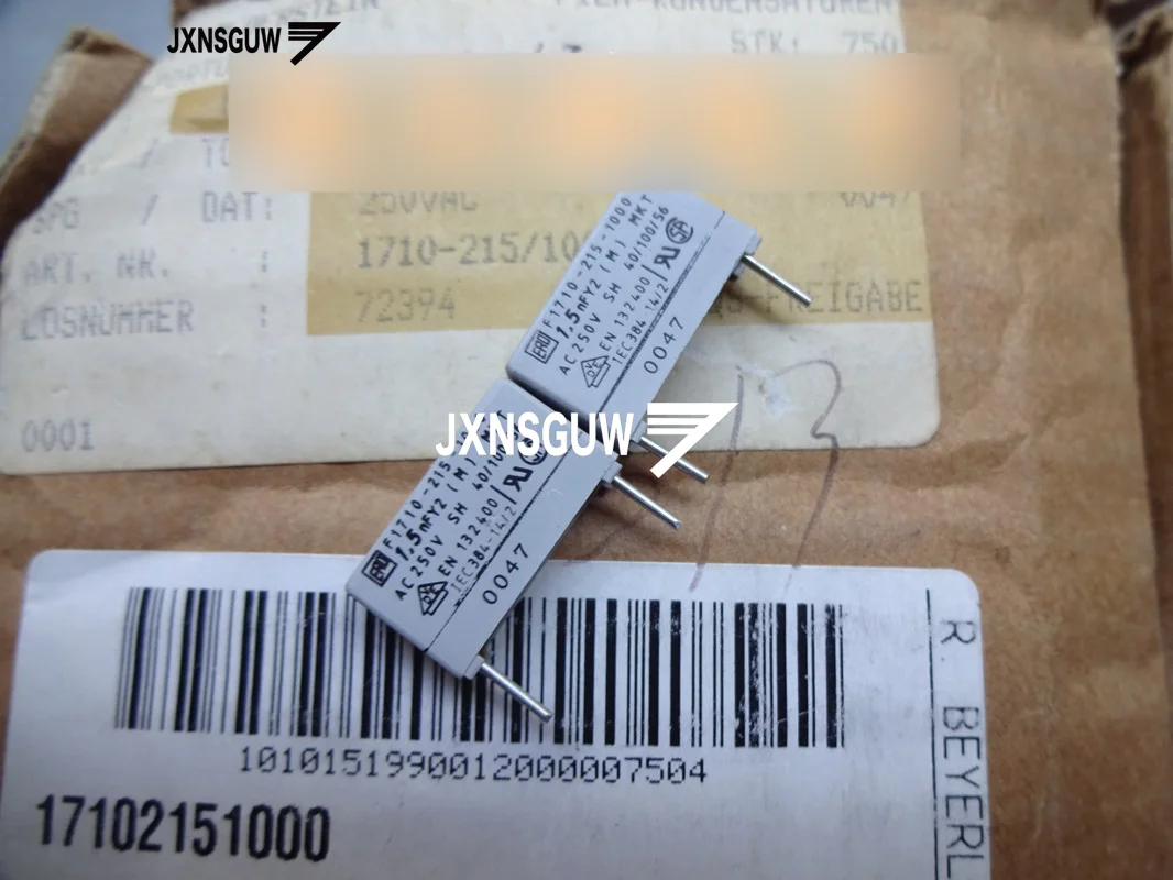 

20PCS NEW Original VISHAY ERO F1710 0.0015UF250V P15MM Film capacitor 152/250V Electrolytic Capacitor 0.0015UF 250VAC 1.5N 152