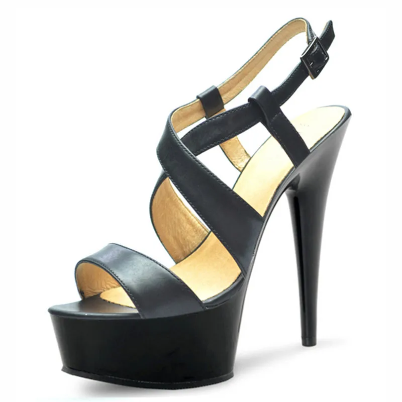 

Новый размер женской обуви, женские туфли на шпильке с перекрестной повязкой, туфли Romanesque для вечеринок, летние пикантные женские босоножки на высоком каблуке 15 см.