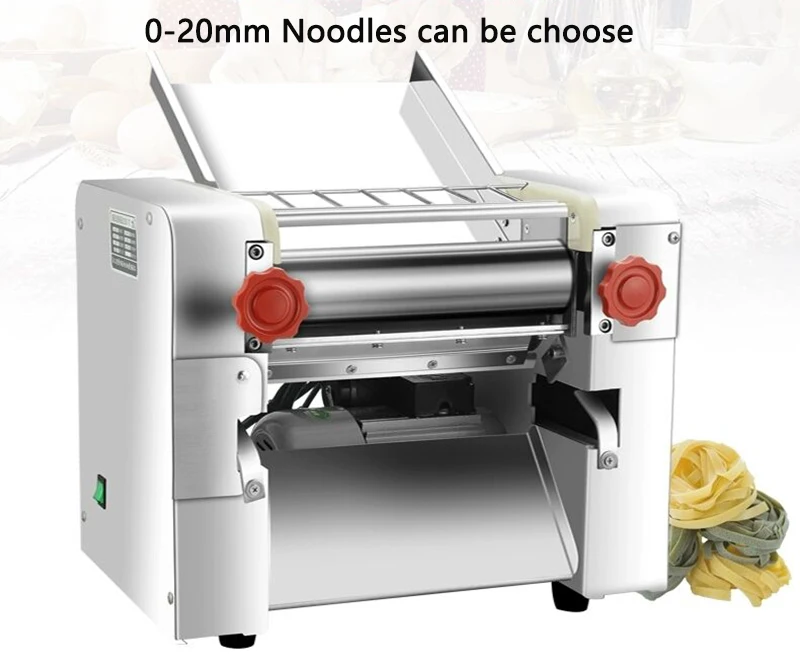 Electric Noodle machine Pressing out Flat and Round noodles Commercial stainless steel rolling dough & kneading/pressing machine