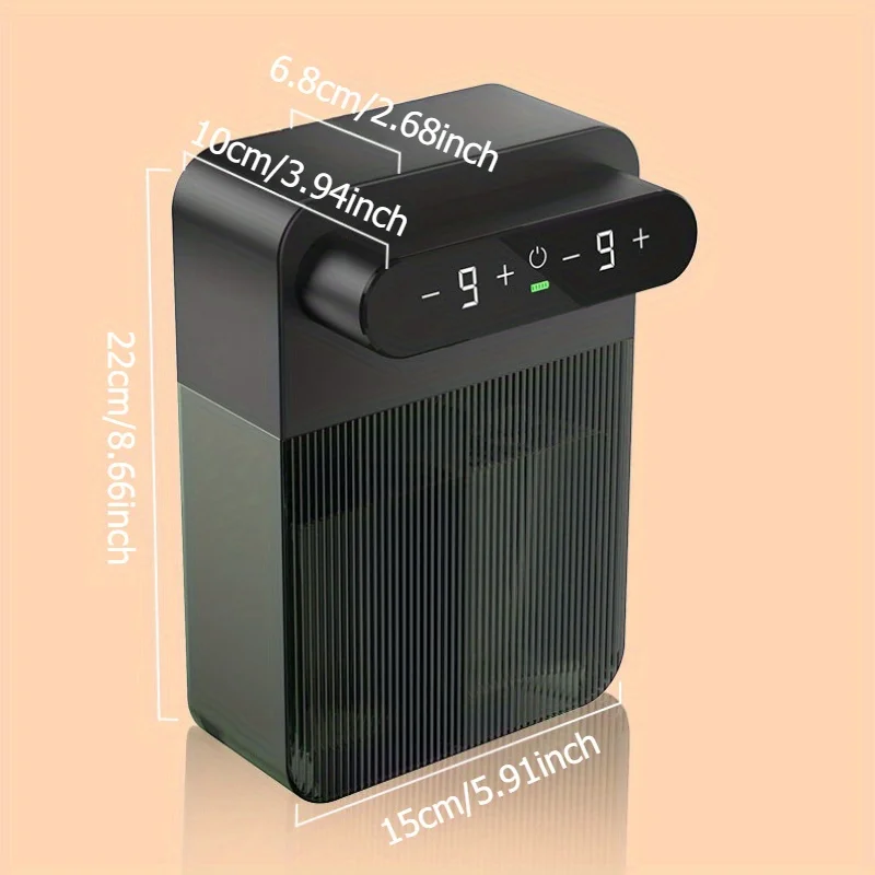 موزع صابون رغوي أوتوماتيكي 400 مل + 400 مل USB قابل لإعادة الشحن برأسين بدون لمس قابل للتركيب على الحائط لسيناريوهات متعددة