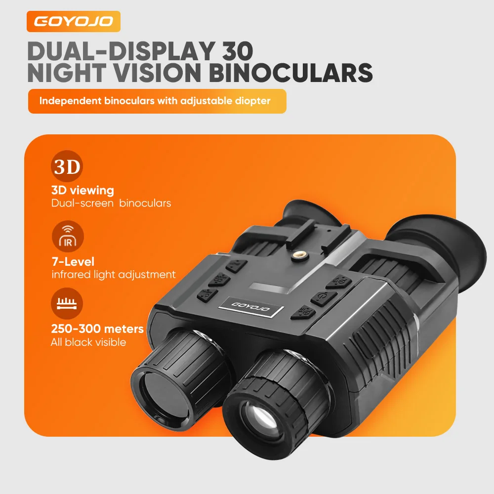 

Night Vision Binoculars Goggles Head Mount 1080P HD Outdoor Hunting Camping Telescope