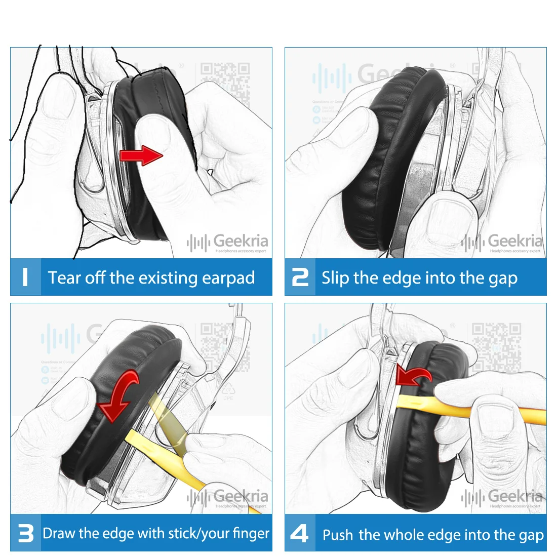 Geekria Elite carneiro substituição Ear Pads para auscultadores Logitech, G533, G633, G635, G933, G935