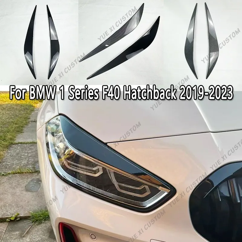 For Bmw 1 Series F40 M135i 128ti 116i 118i 120i 116d 120d Hatchback 2019-2024 Car Headlight Eyeborw Eyelid Lids 3D Stickers Trim