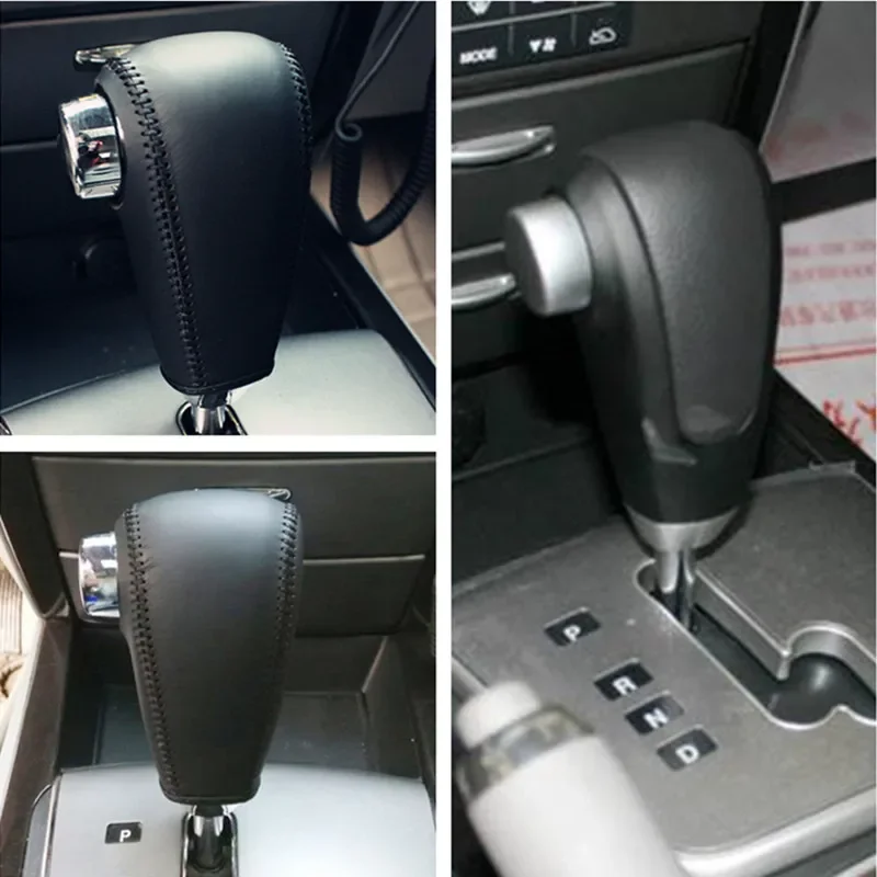 

For KIA Sorento 2006-07 DIY Car Gear Shift Knob Cover Gear Shift Collars Gear Lever Sleeve Cover