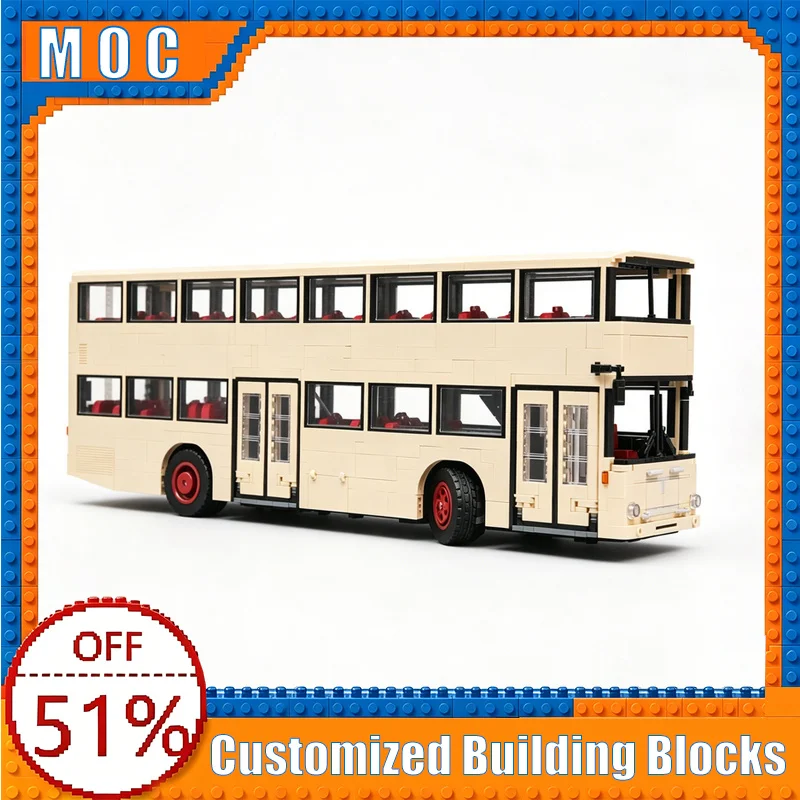 

3953 Parts MAN SD200 Berlin Double-Decker Bus Model Building Blocks Assembly Educational Toy Creative Collection Birthday Gifts