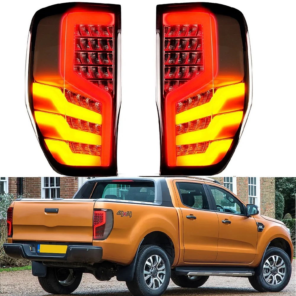 LED REAR LIGHTTING TAIL LAMPS LAMP TURN BRAKE LIGHTS FIT FOR FORD RANGER T6 T7 T8 XL XLT Wildtrack 2012-2021 PICKUP REAR LIGHTS