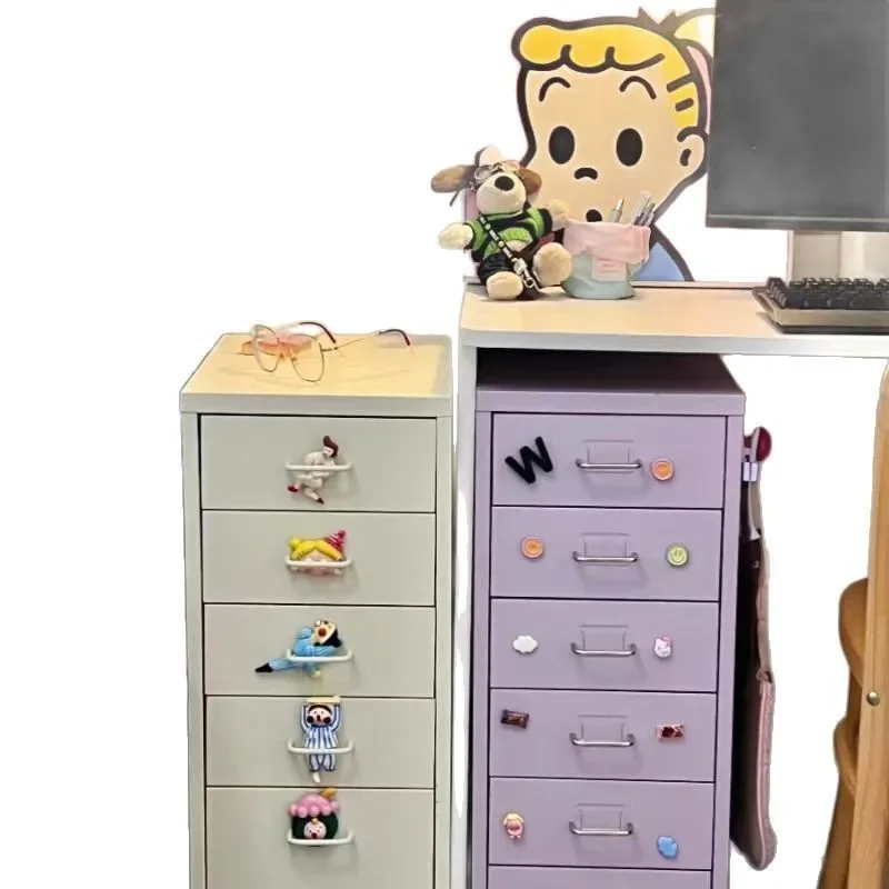 

Multi-layer storage drawer wrought iron locker, living room TV, next to floor-to-ceiling ornament art advanced