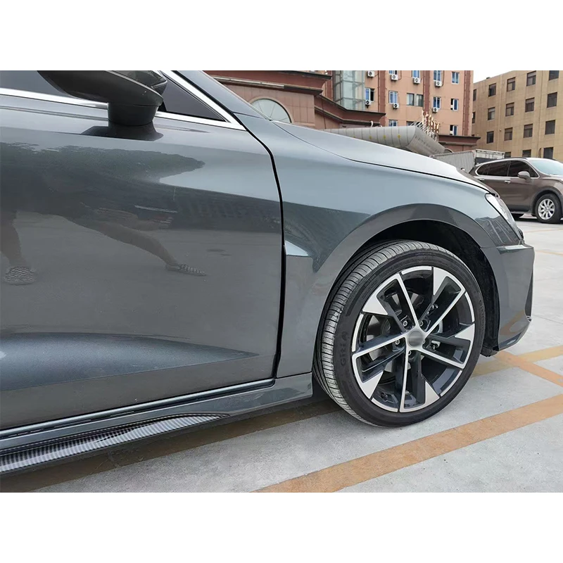 RS3 2025 تعديل السيارة طقم المصد الأمامي والخلفي الجديد مع ترقية سيارة الضباب الخفيف لـ 2021-2024 4ud1 A3