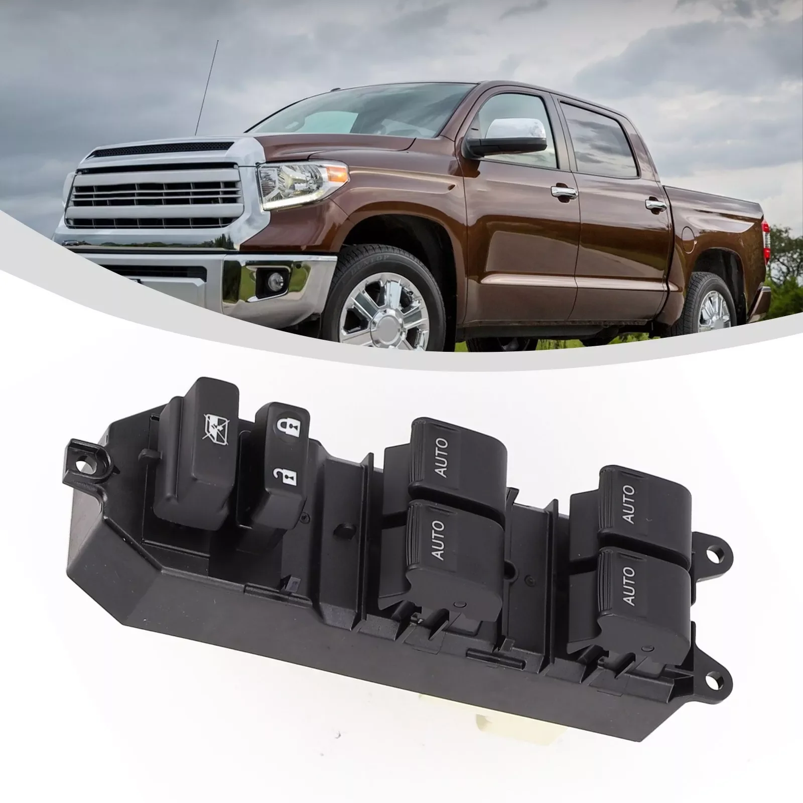 

1X Driver Side LED Power Window Switch Auto Down Up For Toyota Tundra 2007 08-2021 84820-0R040 848200R040 FREE SHIPPING!!!