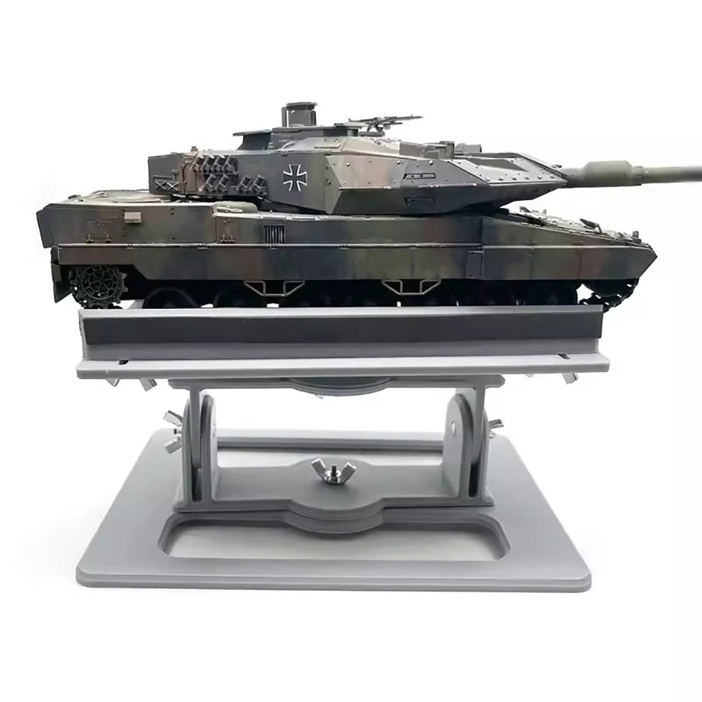 

Military Tank Model Display Stand Holder Assembling with Flat-Bottom Clamp DIY Model Soldier Vehicle Painting Support