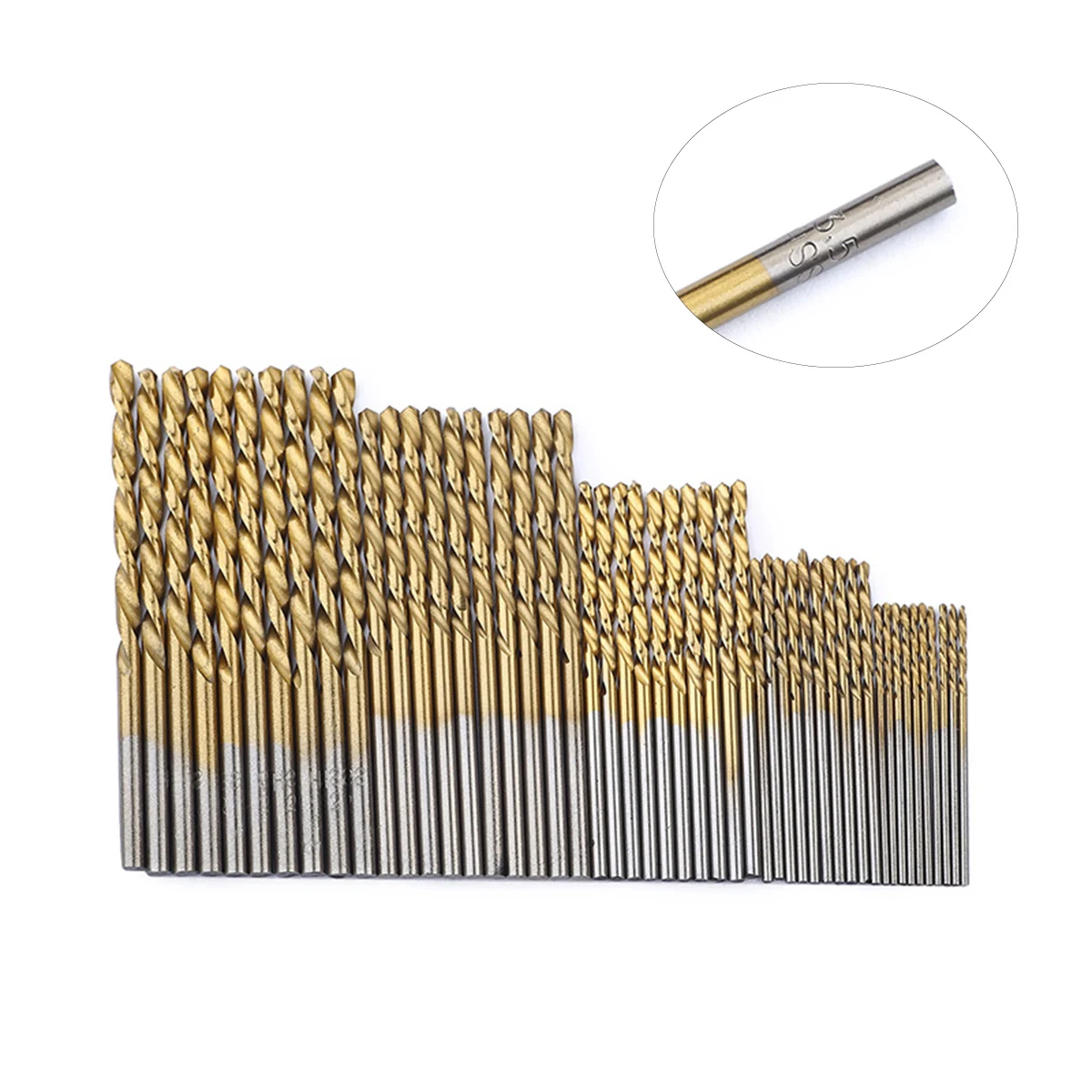 

50 Pcs Drill Set Bits Straight Handle Woodworking Fine Accurate Building