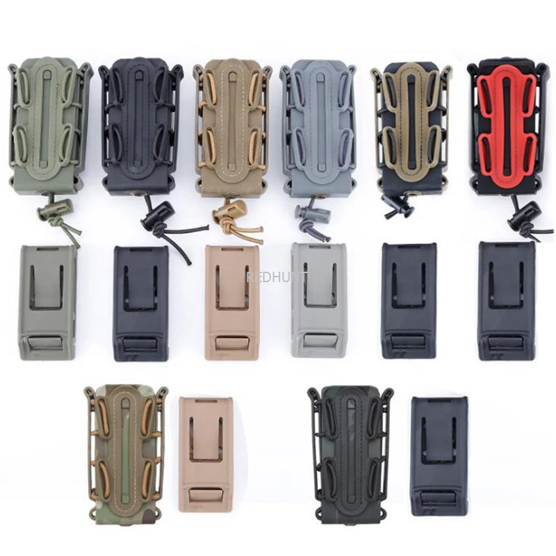 5.56/7.62mm Magazine Pouch Rifle Mag Pouch and 9mm Pistol Mag Pouch Set Tactical Fastmag Softshell Magazine Pouch