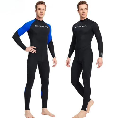 Imagen 2 del producto Traje de buceo para hombre, traje de baño de secado rápido, traje de neopreno de Lycra impermeable de una pieza, traje de neopreno fino para hombres y mujeres, surfear