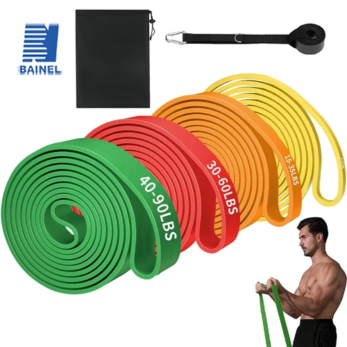Bandas de resistencia para ejercicio, Goma elástica de látex Natural, equipo de entrenamiento, expansor de goma para gimnasio en casa