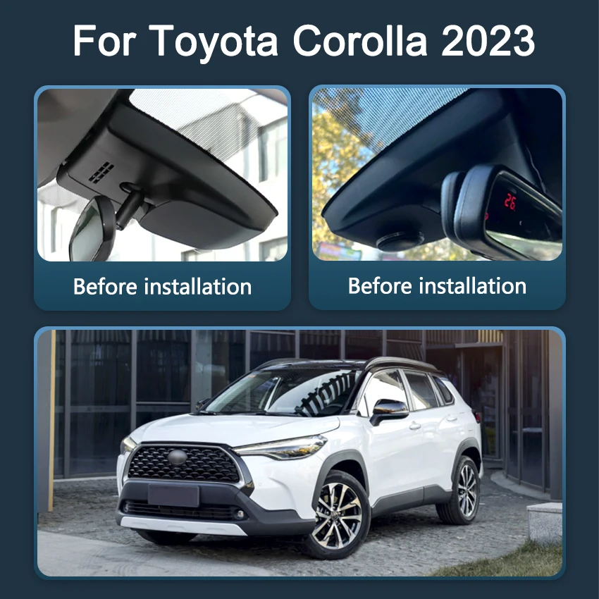 4K Dash Cam For Toyota Corolla Cross 2023 2024 Plug and play Car DVR High Quality DashCam Camera Video Recorder Original