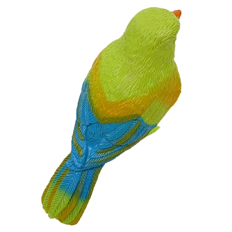 Jouet d'oiseau chantant à commande vocale, jouets vocaux, accessoires de costume, son drôle, activer le chant, cadeau, 6cm