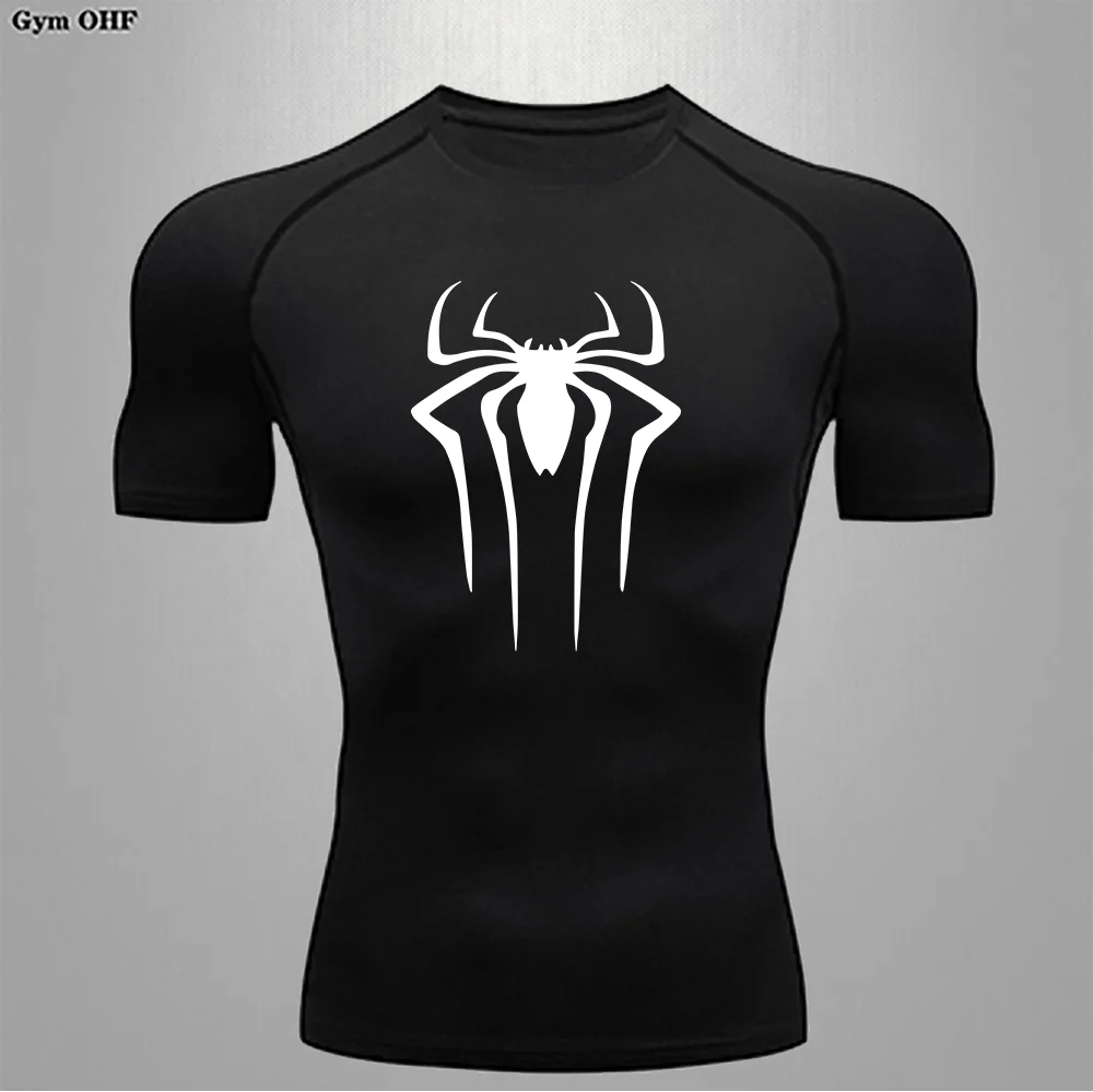 

Men Gym T Shirt Print Short Sleeve T Shits Summer Boys Compression Gym Running T-Shirt Fitness Quick Dry Jogging Trained Jerseys