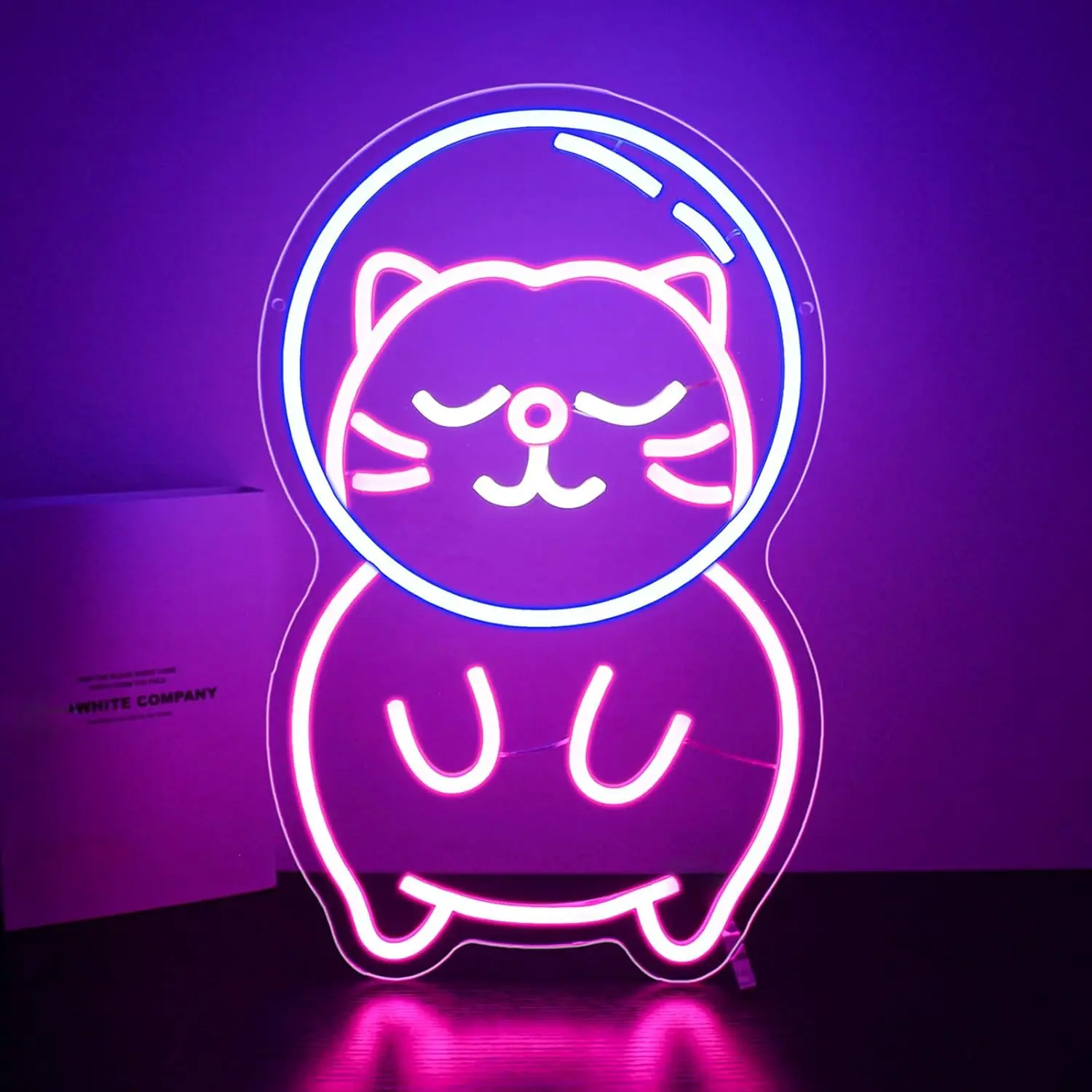 Cat Neon Sign USB Animal LED Neon Light for Coffee Pet Shop Bar Gaming Room Birthday Party Bedroom Decorations Gift Wall Light